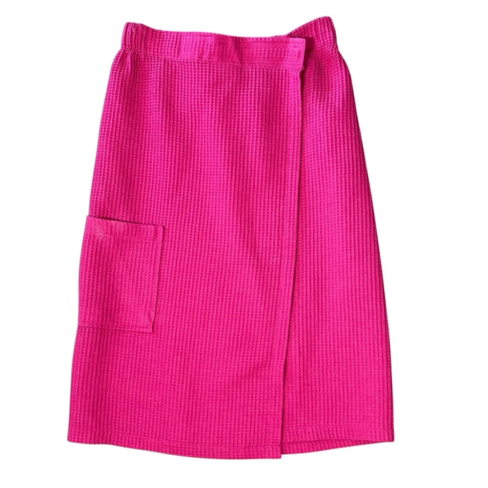 VINTAGE 90s TURQUAZ Waffle Knit Swim Coverup Skirt